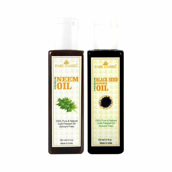 Organic Neem oil and Black seed oil