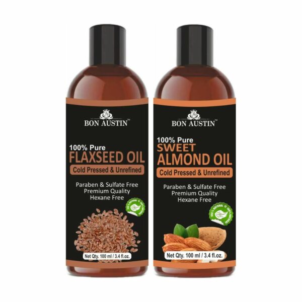 Flaxseed Oil and Sweet Almond Oil