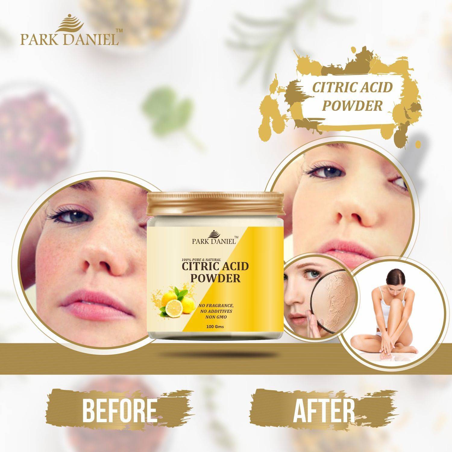 PARK DANIEL Premium Citric Acid Powder(100 gms) (100 g) - StayHit - StayFit