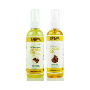 Argan oil and Flaxseed oil