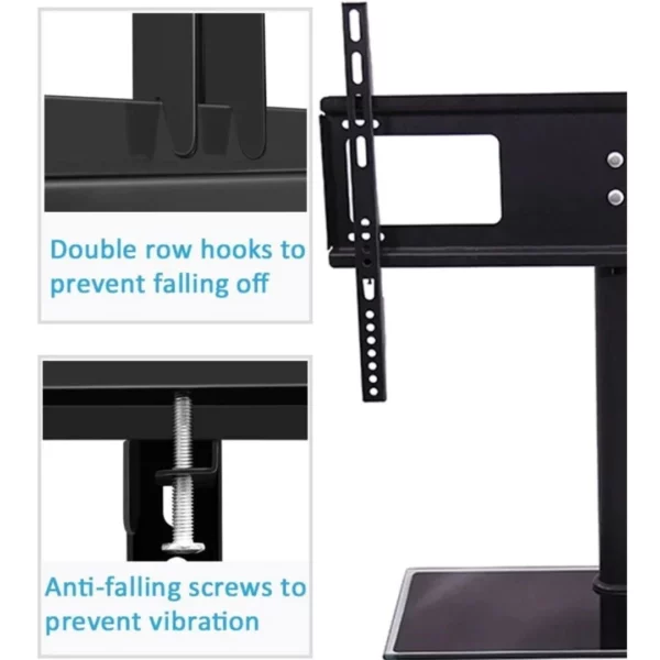 24 - 42" LED TV Table Stand Base legs Bracket Desk Mount Universal - Image 5