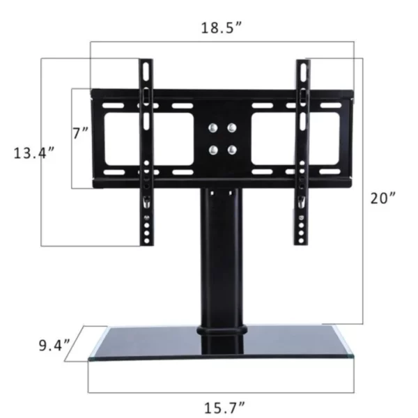 24 - 42" LED TV Table Stand Base legs Bracket Desk Mount Universal - Image 3