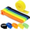 50 Pcs Cable Ties with 1M Cable Ties Reusable, Cable Management Straps (STY-234881102)