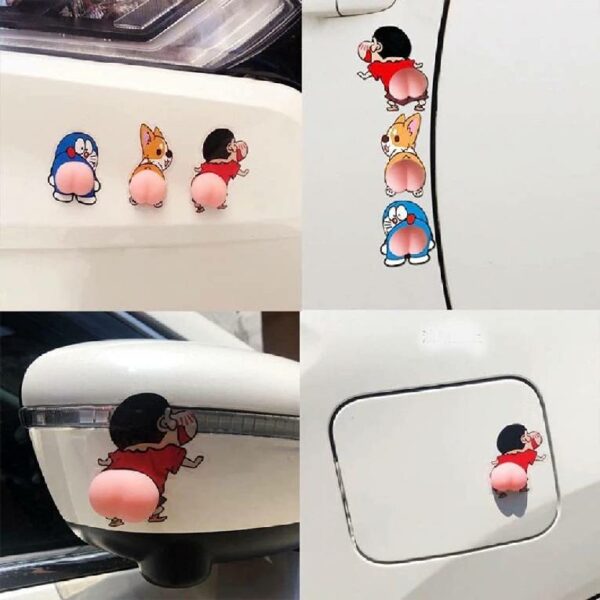 Cute Sticker - Assorted Cartoon Shape Car Door Anti-Collision Rubber Strip Cute Sticker Door Opening Anti-Scratch Wipe Protector