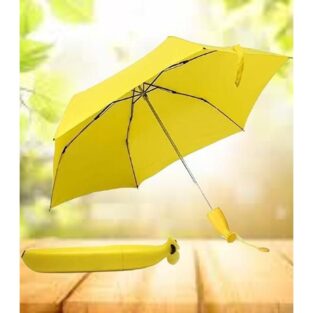 Banana Shape Folding Automatic Open Mini Umbrella for Travel Rain Umbrella for Outdoor