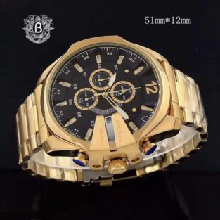 Chronograph Date Diesel Watch - Gold