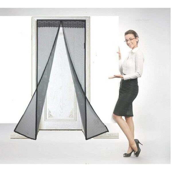 Mosquito Door Curtain - Mesh Screen Net Home Magnetic Foldable Anti Mosquito Door Curtain (STY-1598145) - Image 2