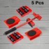 Furniture Lifter Mover Tool Set Heavy Duty Furniture Shifting Lifting Moving Tool with Wheel Pads, Up to 200KG