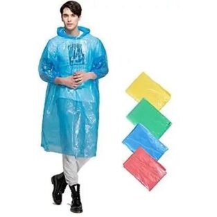 Knee -Length solid color Rain card pack of - 3