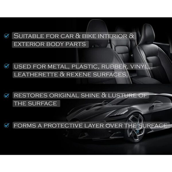 Liquid Car Polish for Tyres, Dashboard, Metal Parts, Exterior (STY-2388352) - Image 3