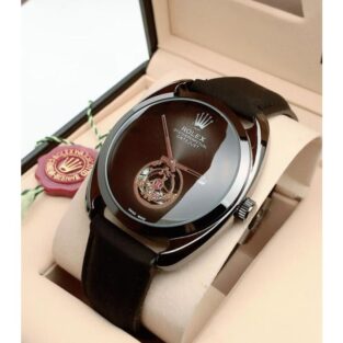 Men's Leather Rolex Watch (STY20)