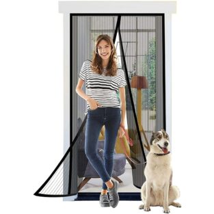Door Curtain - Mesh Screen Net Home Magnetic Foldable Anti Mosquito Door Curtain (STY-1598145)