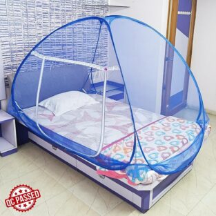 Mosquito Net - Polyster Foldable for Adult Single Mosquito Net, Blue