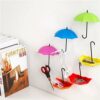 Plastic Umbrella Key Holder, Wall Hanging Hook - Set of 3 (11x3x6cm, Multicolour) (STY-60864661)