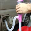 Portable Car Hand Siphon Oil Fuel Water and Oil Transfer Pump, Emergency Use Hand Siphon Pump, Liquid Transfer Tool, Pack of 1 (