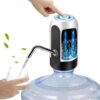 Heavy Duty Automatic USB Charging Wireless Water Can Dispenser Pump for upto 25 Litre Universal Bottle Can (Medium- Black/White)