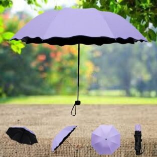 Stylish Umbrella - Magic Umbrella Change Design When Touches Water Compact size, 3 Fold, Lightweight, UV Proof