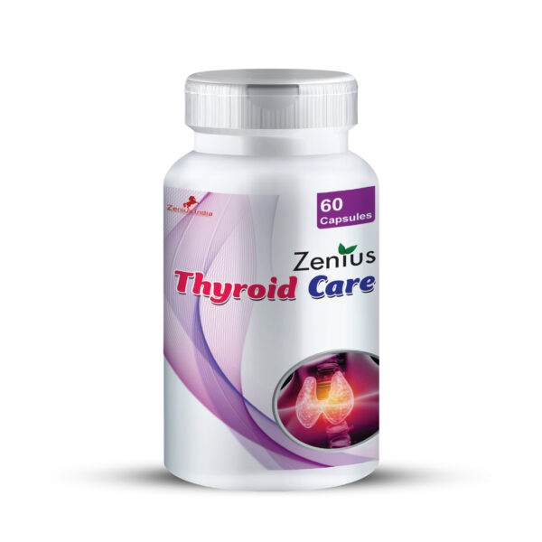 Thyroid care capsules | Zenius thyroid care capsules | Thyroid capsule | Gale mein thyroid ki ganth ka ilaj - 60 Capsules