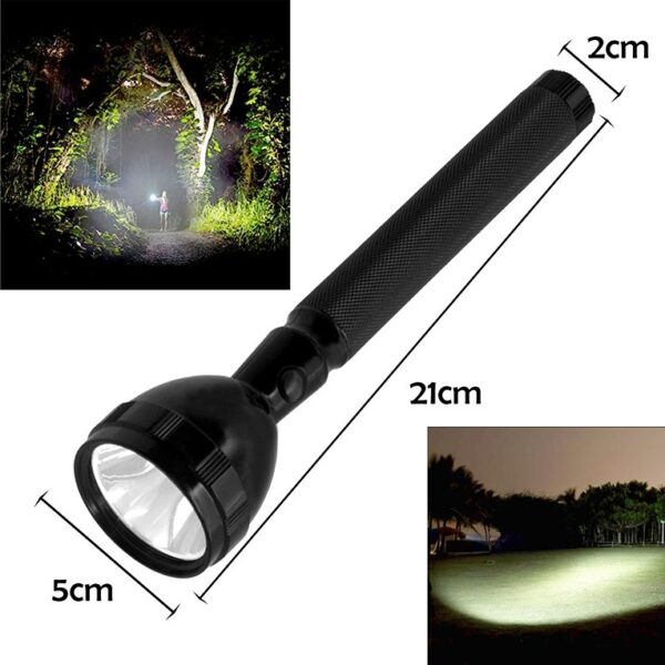 Flashlight Torch - Waterproof LED Rechargeable 500 Meter Long Beam 2 Mode 2W Flashlight Torch (STY-2313096) - Image 3