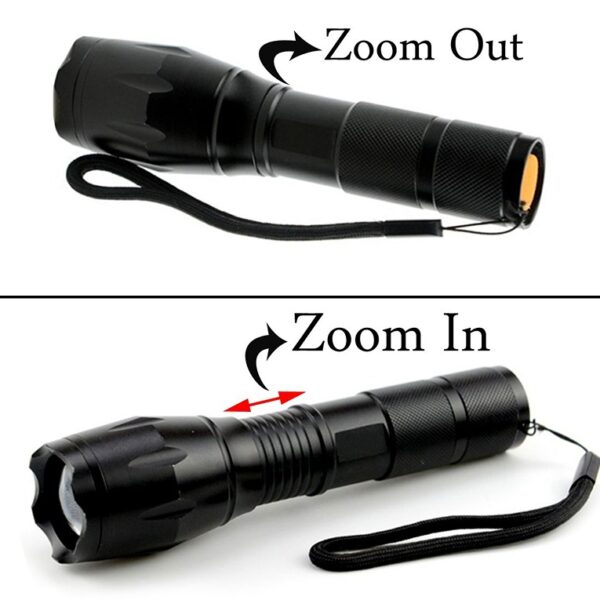 Flashlight Torch - Waterproof LED Rechargeable 500 Meter Zoomable Long Beam 5 Mode 20W Flashlight Torch (STY-2313097) - Image 3