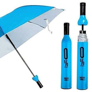 Windproof Double Layer Umbrella With Bottle Cover