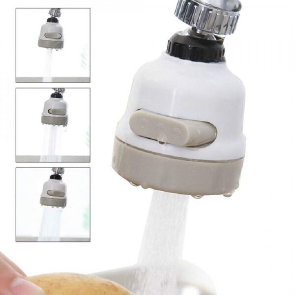 360 Degree Rotating Adjustable Tap 3-Gear Adjustable Head Splash