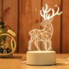 3D Illusion Deer Led Lamp