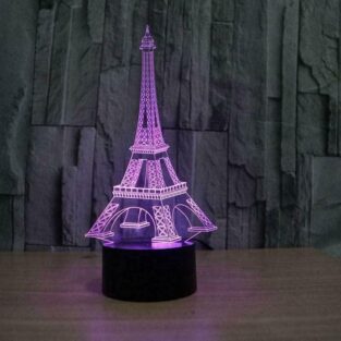 3D Illusion LED Eiffel Tower Lamp