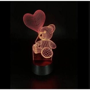3D Illusion Led Teddy Bear Lamp