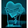 LED 3D Illusion Night Lamp (Love Forever)