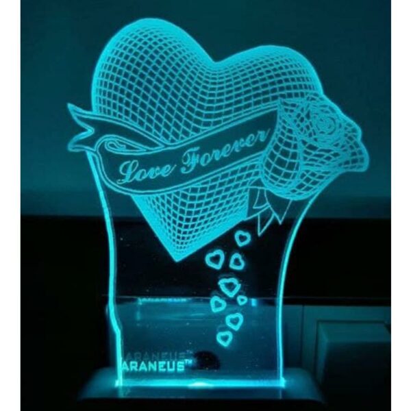 LED 3D Illusion Night Lamp (Love Forever)