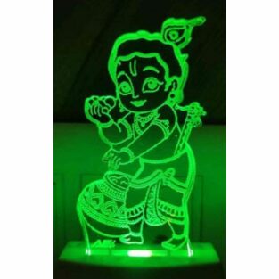 3D Illusion Night Lamp (Acrylic, 7 Color Changing LED, 1 Piece)