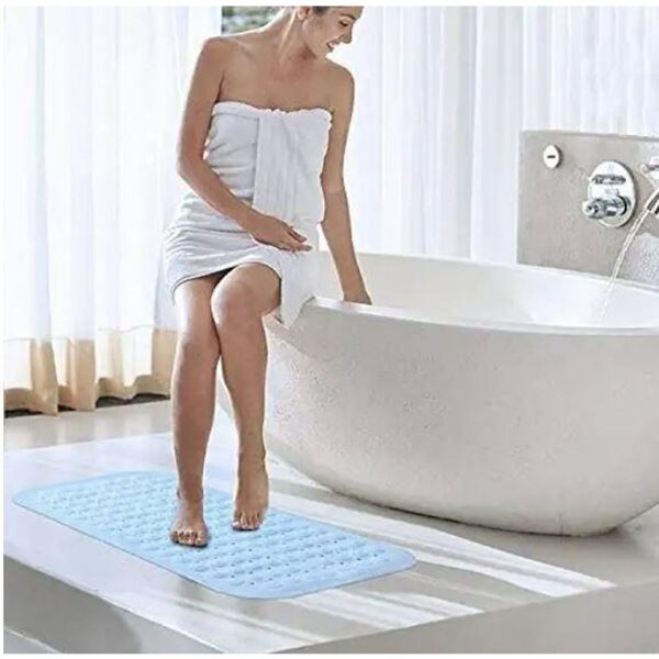 Anti-Slip Bath Mat with Suction Cups Anti-Bacterial Bathroom Linen for Bath Tub, Toilet, Kitchen (KDB-2356026) - Image 2