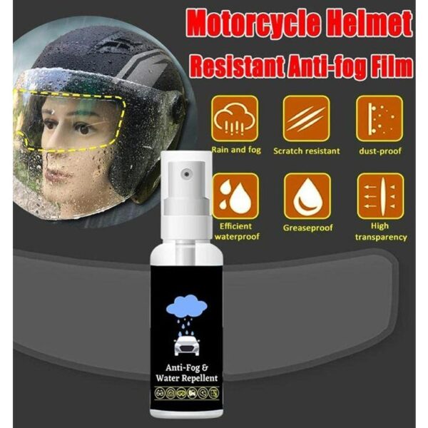 Antifog Spray- Rain Repellent for Motorcycle Visors Car Windshield Side View Safety Glasses (50 ML ) (KDB-2362245) - Image 4