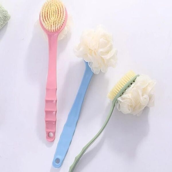 Bath Brush - Soft Double-Sided Long Handle Bath Brush (KDB-2278599) - Image 3