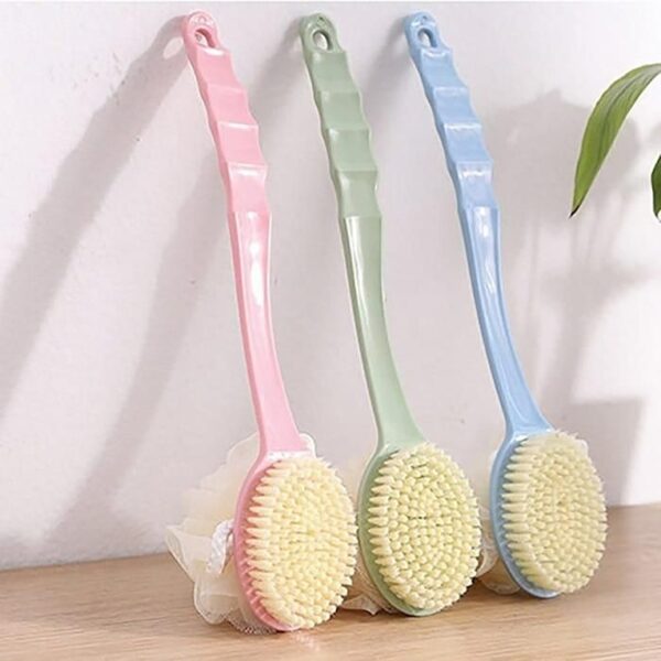 Bath Brush - Soft Double-Sided Long Handle Bath Brush (KDB-2278599) - Image 4