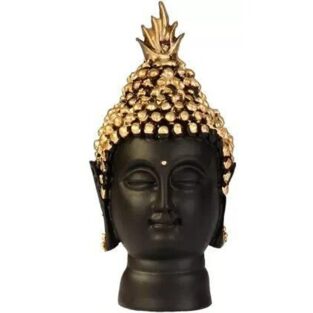 Buddha Head For Good Luck, Positive Fortune, Success, Prosperity & Home Décor - 14 cm