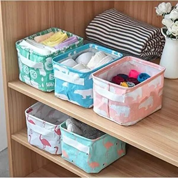 Canvas Drawer Organizer for Innerwear, Clothing, Underwear, Bra, Socks, Tie