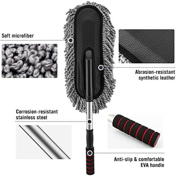 Car Duster Retractable Handle 360 Degree Rotating - Image 4