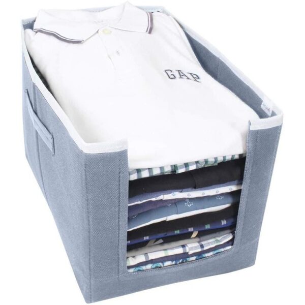 Cloth Organizer Non Woven Foldable Cloth Organizer (Pack of 2) (STY-847761) - Image 2