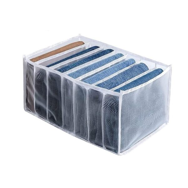 Clothes Organizer- 7 Grids Washable & Foldable Wardrobe Clothes Organizer