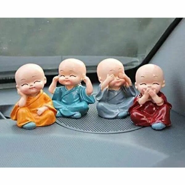 Baby Monks Showpiece (Set of 4)