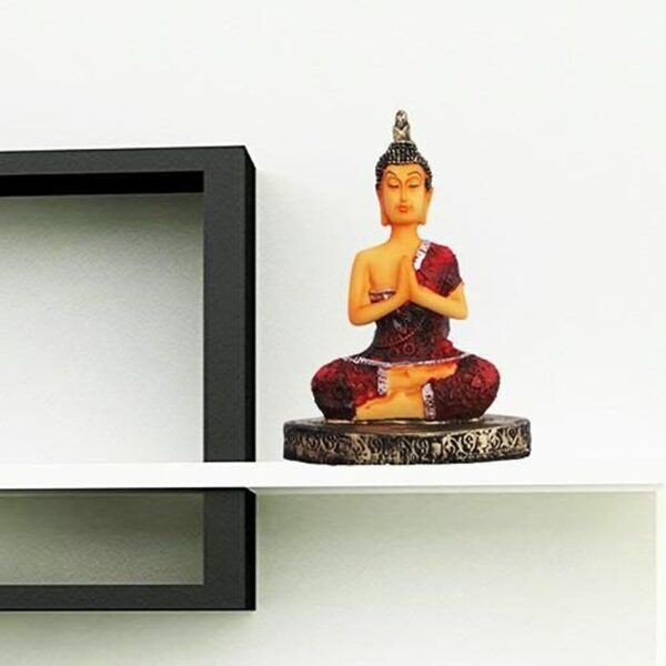 Coloured Handcrafted Meditation Buddha Statue