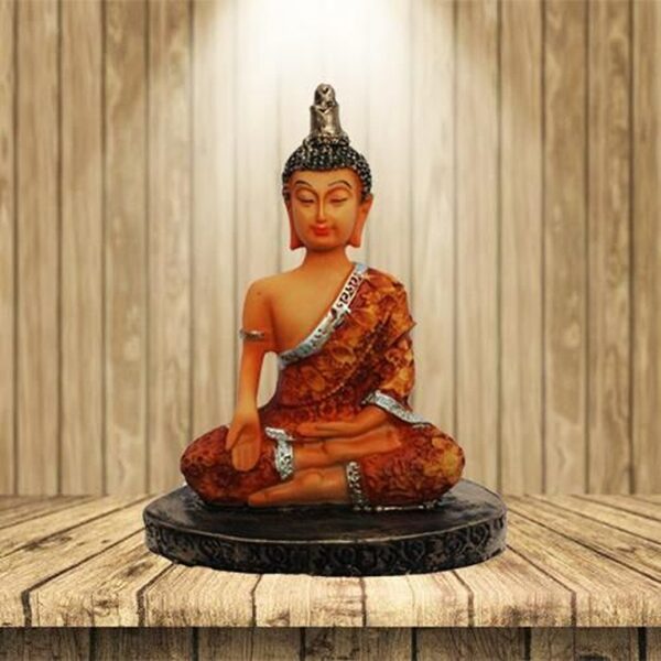 Coloured Handcrafted Meditation Buddha Statue