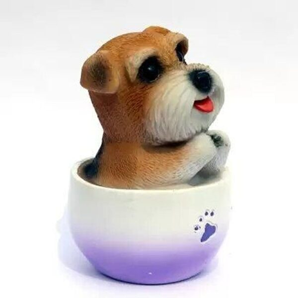 Cute Dog in Mug Decorative Statue