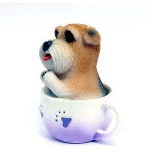 Cute Dog in Mug Decorative Statue
