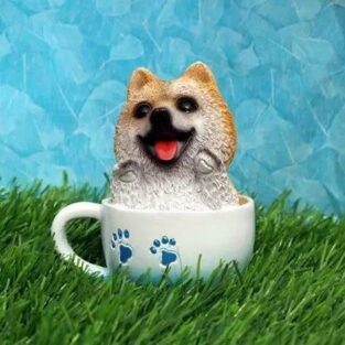 Trending Cute Dog in Mug Decorative Statue