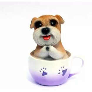 Cute Dog in Mug Decorative Statue