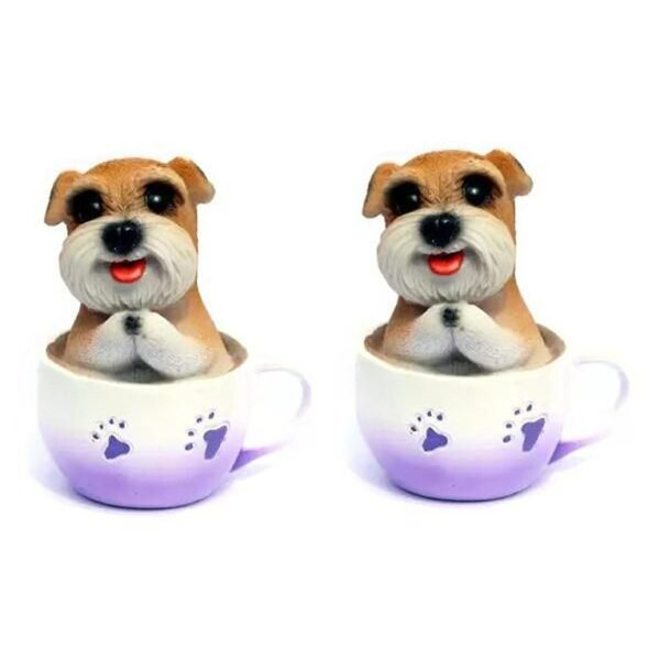 Cute Dog in Mug Decorative Statue