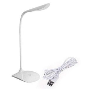 Desk Lamp Rechargeable LED Touch On Off Switch Student Study Reading Dimmer LED Table Lamps White Desk Light